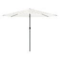 VidaXL Parasol ogrodowy na stalowym słupku, biały, 324x324x247 cm