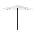 VidaXL Parasol ogrodowy na stalowym słupku, biały, 324x324x247 cm