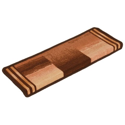 VidaXL Samoprzylepne nakładki na schody, 15 szt., 65x21x4 cm, brązowe VidaXL Samoprzylepne nakładki na schody, 15 szt., 65x21x4 cm, brązowe