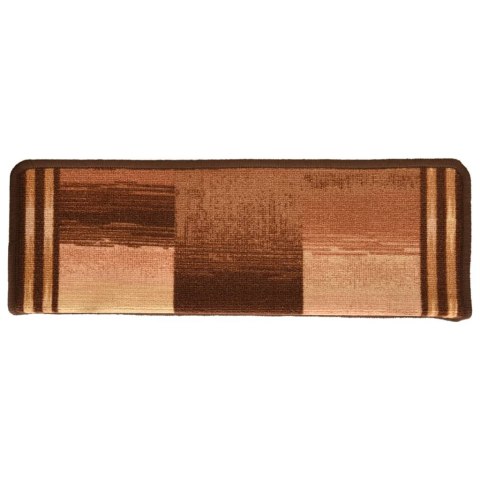 VidaXL Samoprzylepne nakładki na schody, 15 szt., 65x21x4 cm, brązowe VidaXL Samoprzylepne nakładki na schody, 15 szt., 65x21x4 cm, brązowe