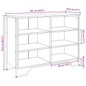 VidaXL Szafka, dąb sonoma, 101x35,5x74,5 cm, materiał drewnopochodny