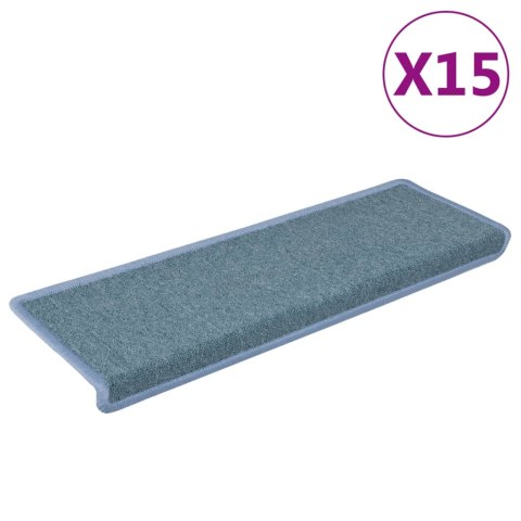VidaXL Nakładki na schody, 15 szt., 65x21x4 cm, niebieskie VidaXL Nakładki na schody, 15 szt., 65x21x4 cm, niebieskie
