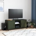 VidaXL Szafka RTV, oliwkowa, 100,5x39x43,5 cm, stal walcowana na zimno