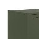 VidaXL Szafka RTV, oliwkowa, 100,5x39x43,5 cm, stal walcowana na zimno