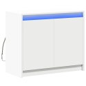 VidaXL Szafka z LED, biała, 72x34x61 cm, materiał drewnopochodny