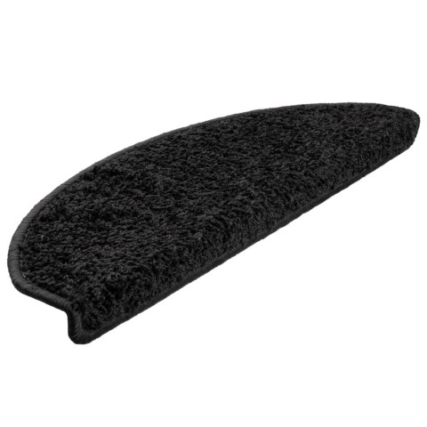 VidaXL Nakładki na schody, 15 szt., czarne, 65x21x4 cm VidaXL Nakładki na schody, 15 szt., czarne, 65x21x4 cm