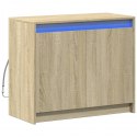 VidaXL Szafka z LED, dąb sonoma, 72x34x61 cm, materiał drewnopochodny