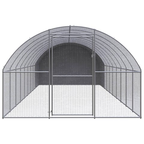 VidaXL Klatka zewnętrzna dla kurcząt, 3x10x2 m, stal galwanizowana VidaXL Klatka zewnętrzna dla kurcząt, 3x10x2 m, stal galwanizowana