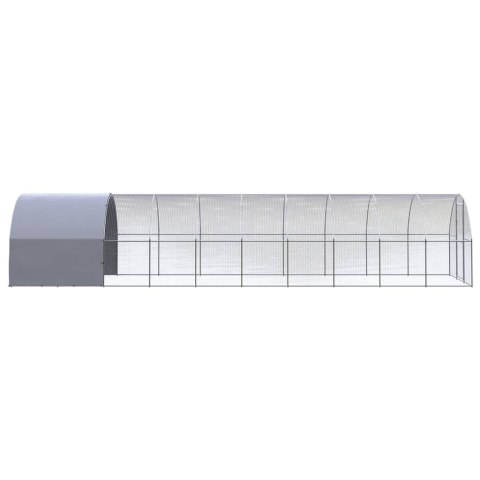 VidaXL Klatka zewnętrzna dla kurcząt, 3x10x2 m, stal galwanizowana VidaXL Klatka zewnętrzna dla kurcząt, 3x10x2 m, stal galwanizowana