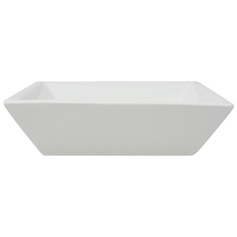 VidaXL Umywalka ceramiczna, kwadratowa 41,5 x 41,5 x 12 cm, biała VidaXL Umywalka ceramiczna, kwadratowa 41,5 x 41,5 x 12 cm, biała