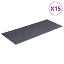 VidaXL Samoprzylepne nakładki na schody, 15 szt., 60x25 cm, jasnoszare