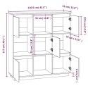 VidaXL Szafka, 110,5x35x117 cm, lite drewno sosnowe