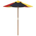 VidaXL Parasol ogrodowy dla dzieci, na drewnianym słupku, Ø120x140 cm