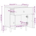 VidaXL Szafka nocna, 50x33x60 cm, lite drewno mango