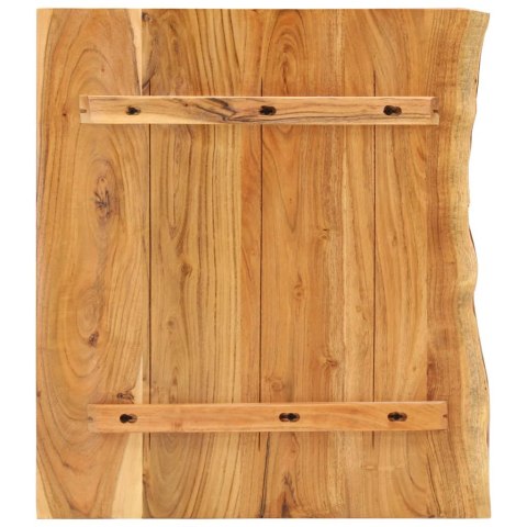 VidaXL Blat łazienkowy, lite drewno akacjowe, 80x52x2,5 cm VidaXL Blat łazienkowy, lite drewno akacjowe, 80x52x2,5 cm