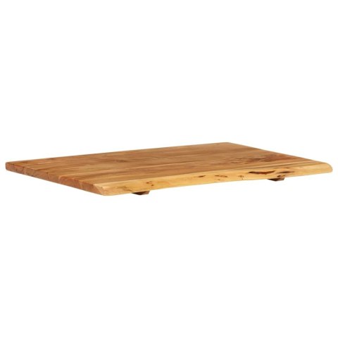 VidaXL Blat łazienkowy, lite drewno akacjowe, 80x52x2,5 cm VidaXL Blat łazienkowy, lite drewno akacjowe, 80x52x2,5 cm