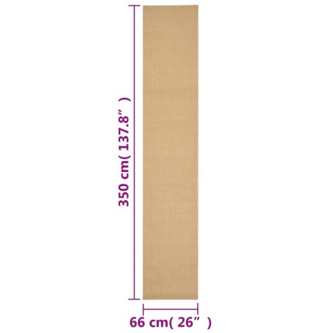 Dywanik, naturalny sizal, 66x350 cm Dywanik, naturalny sizal, 66x350 cm