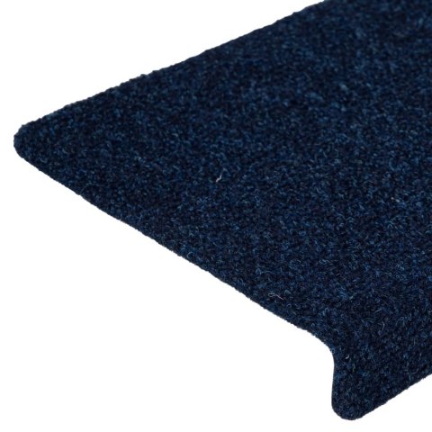 VidaXL Nakładki na schody, 15 szt., igłowane, 65x21x4 cm, niebieskie VidaXL Nakładki na schody, 15 szt., igłowane, 65x21x4 cm, niebieskie