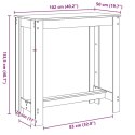 VidaXL Stolik barowy, czarny, 102x50x103,5 cm, materiał drewnopochodny