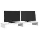 Podstawka pod monitor, biała, 100x27x10 cm