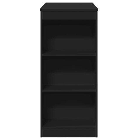 VidaXL Stolik barowy z półkami, czarny, 95x47x103,5 cm VidaXL Stolik barowy z półkami, czarny, 95x47x103,5 cm