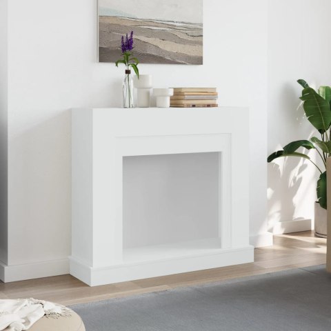 Obudowa kominka, biała, 100x30x87,5 cm, materiał drewnopochodny Obudowa kominka, biała, 100x30x87,5 cm, materiał drewnopochodny