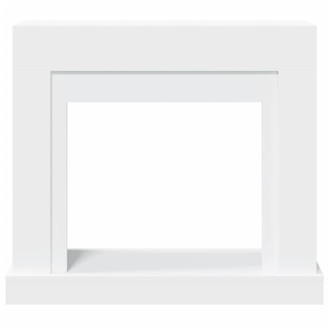 Obudowa kominka, biała, 100x30x87,5 cm, materiał drewnopochodny Obudowa kominka, biała, 100x30x87,5 cm, materiał drewnopochodny