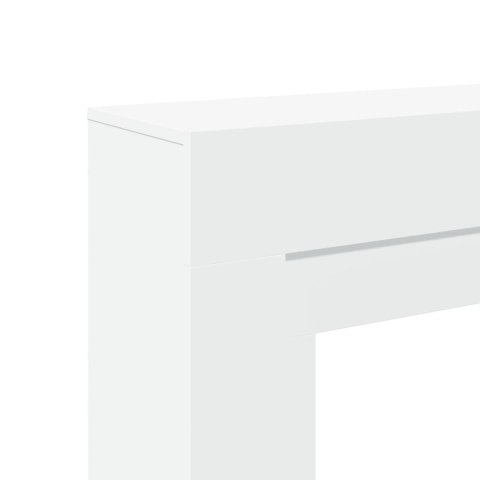 Obudowa kominka, biała, 100x30x87,5 cm, materiał drewnopochodny Obudowa kominka, biała, 100x30x87,5 cm, materiał drewnopochodny