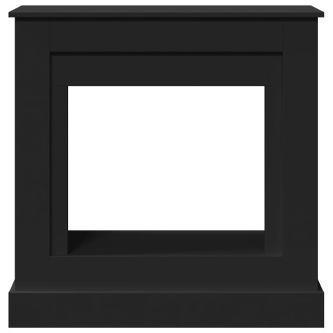 Obudowa kominka, czarna, 90x30x90 cm, materiał drewnopochodny Obudowa kominka, czarna, 90x30x90 cm, materiał drewnopochodny