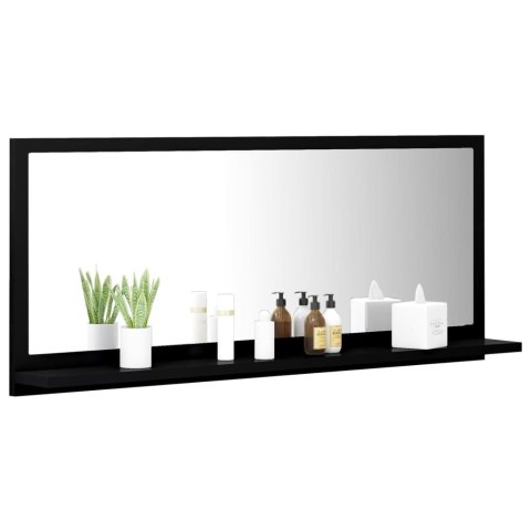 VidaXL Lustro łazienkowe, czarne 90x10,5x37 cm materiał drewnopochodny VidaXL Lustro łazienkowe, czarne 90x10,5x37 cm materiał drewnopochodny