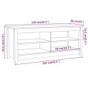 VidaXL Szafka na buty, 110x38x45,5 cm, lite drewno sosnowe