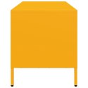 VidaXL Szafka RTV, żółta, 101,5x39x43,5 cm, stal walcowana na zimno