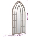 VidaXL Lustro ogrodowe, piaskowe, 100x45 cm, żelazne