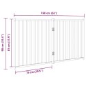 VidaXL Składana bramka zabezpieczająca dla psa, 2 panele, 160 cm