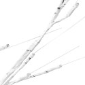 VidaXL Brzoza z oświetleniem, 72 ciepłe białe LED, 150 cm