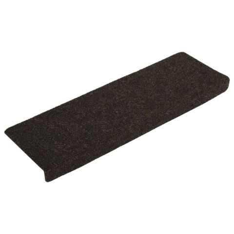 VidaXL Nakładki na schody, 15 szt., igłowane, 65x21x4cm, ciemnobrązowe VidaXL Nakładki na schody, 15 szt., igłowane, 65x21x4cm, ciemnobrązowe