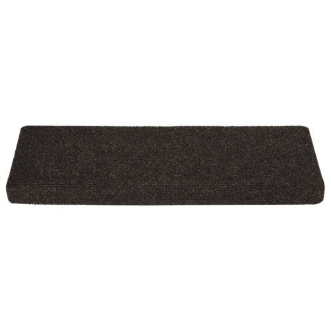 VidaXL Nakładki na schody, 15 szt., igłowane, 65x21x4cm, ciemnobrązowe VidaXL Nakładki na schody, 15 szt., igłowane, 65x21x4cm, ciemnobrązowe