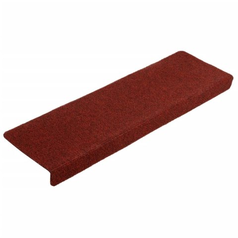 VidaXL Nakładki na schody, 10 szt., bordowe, 65x21x4 cm VidaXL Nakładki na schody, 10 szt., bordowe, 65x21x4 cm