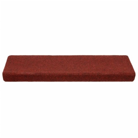 VidaXL Nakładki na schody, 10 szt., bordowe, 65x21x4 cm VidaXL Nakładki na schody, 10 szt., bordowe, 65x21x4 cm