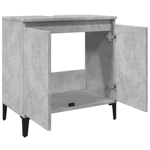 VidaXL Szafka pod umywalkę, szarość betonu, 58x33x60 cm VidaXL Szafka pod umywalkę, szarość betonu, 58x33x60 cm