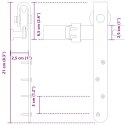 VidaXL System do drzwi przesuwnych do mebli, 200 cm, stal węglowa