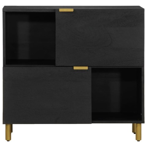 VidaXL Szafka, czarna, 80x33x75 cm, materiał drewnopochodny VidaXL Szafka, czarna, 80x33x75 cm, materiał drewnopochodny