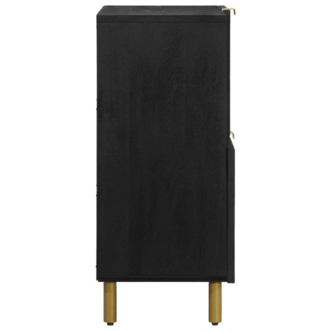VidaXL Szafka, czarna, 80x33x75 cm, materiał drewnopochodny VidaXL Szafka, czarna, 80x33x75 cm, materiał drewnopochodny