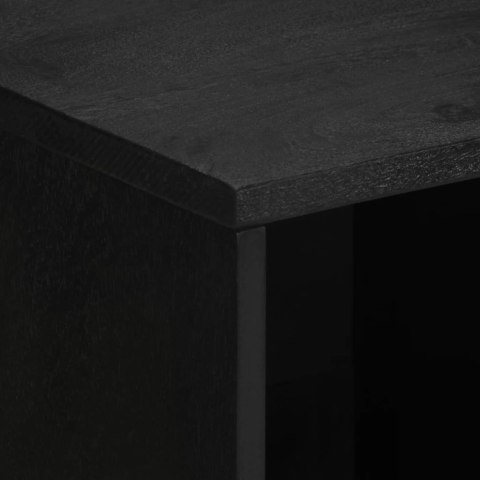 VidaXL Szafka, czarna, 80x33x75 cm, materiał drewnopochodny VidaXL Szafka, czarna, 80x33x75 cm, materiał drewnopochodny