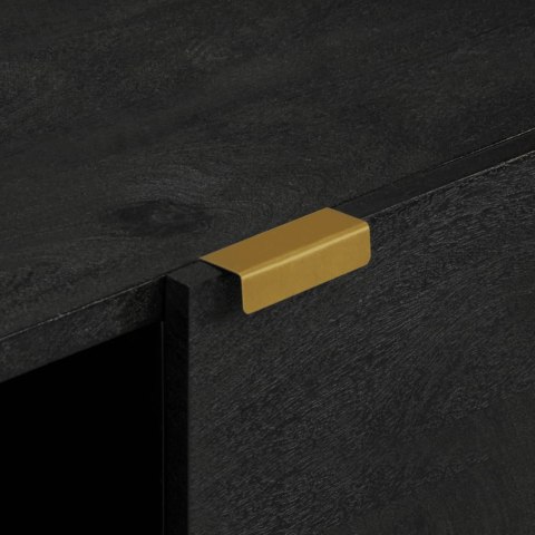 VidaXL Szafka, czarna, 80x33x75 cm, materiał drewnopochodny VidaXL Szafka, czarna, 80x33x75 cm, materiał drewnopochodny