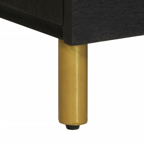 VidaXL Szafka, czarna, 80x33x75 cm, materiał drewnopochodny VidaXL Szafka, czarna, 80x33x75 cm, materiał drewnopochodny