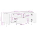 VidaXL Szafka pod telewizor, czarna, 105x33x46 cm
