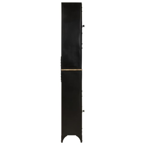 VidaXL Szafka łazienkowa, 40x27x180 cm, żelazo i lite drewno mango VidaXL Szafka łazienkowa, 40x27x180 cm, żelazo i lite drewno mango