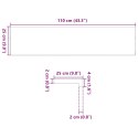 VidaXL Stopnie schodowe, 2 szt., surowe, 110x25x2 cm