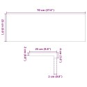 VidaXL Stopnie schodowe, 2 szt., surowe, 70x25x2 cm